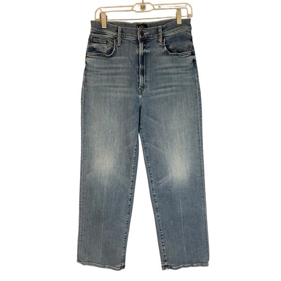 MOTHER Jeans Rambler Ankle Wide Leg Zip Crop 30 We the Animals Stretch Casual - Picture 2 of 14